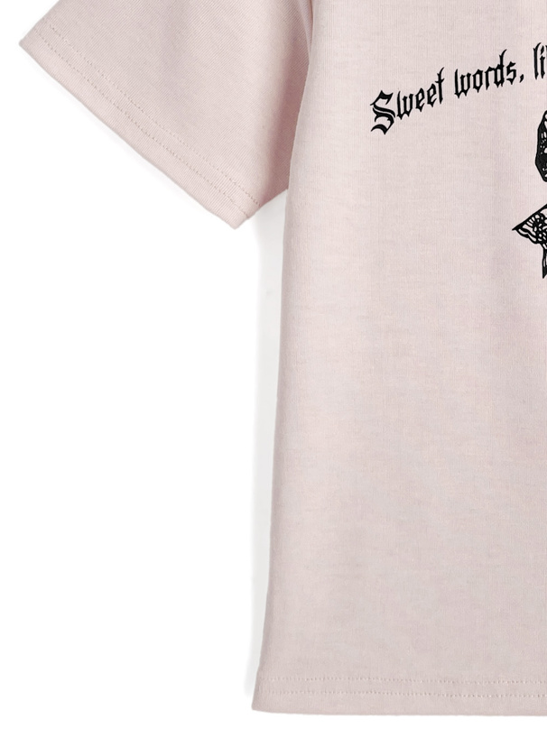 リボンロゴプリントTシャツ