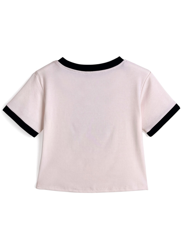 配色ロゴプリントTシャツ