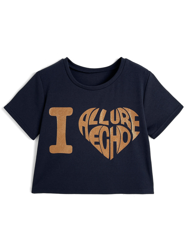 ラメハートロゴTシャツ