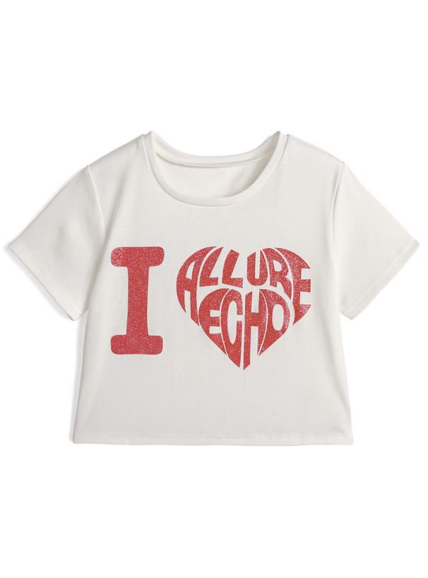 ラメハートロゴTシャツ