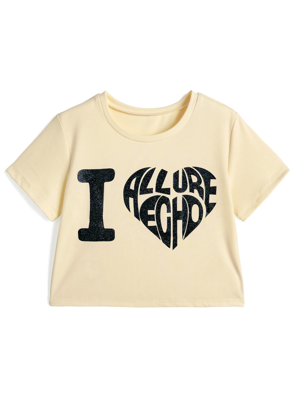 ラメハートロゴTシャツ