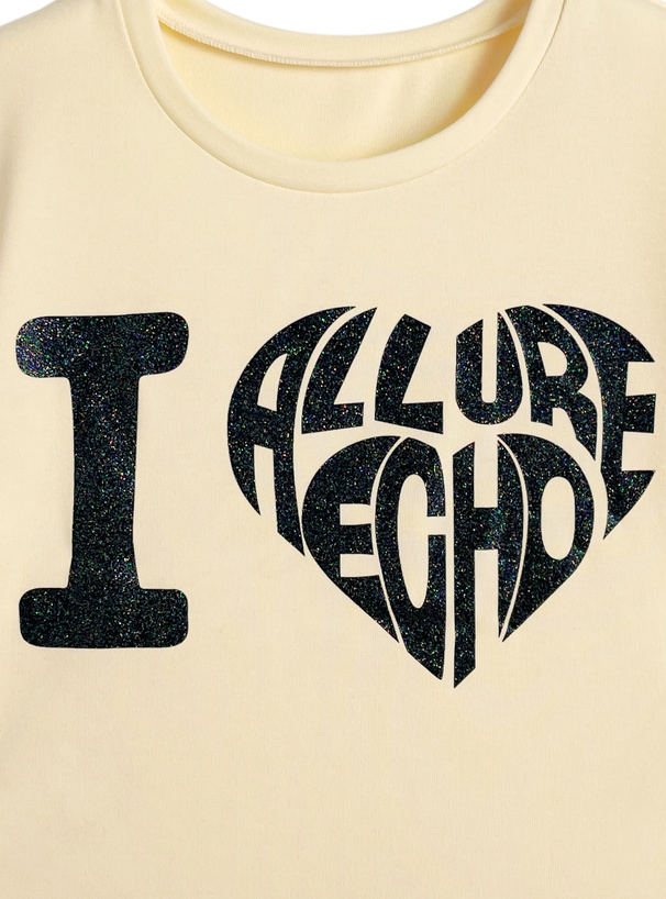 ラメハートロゴTシャツ