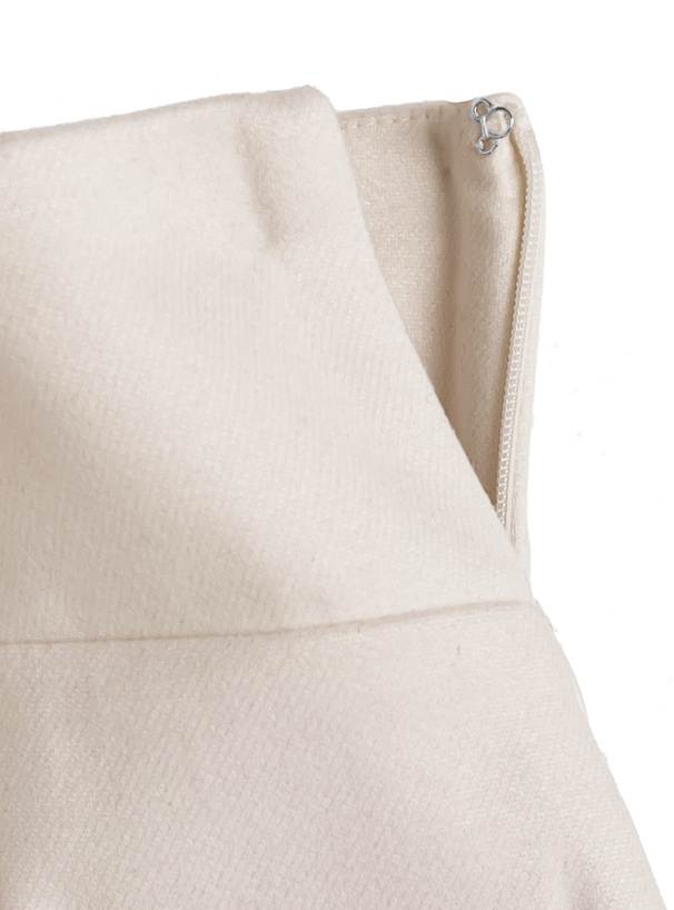 インパン裏地付きハイウエストフレアミニスカート