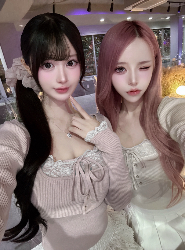 レースカーディガン×キャミソールアンサンブル[ru1470] | レディース