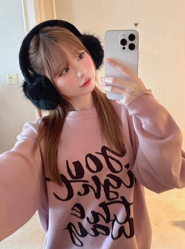 ロゴジャガードニットトップス[ru1475] | レディースファッション通販