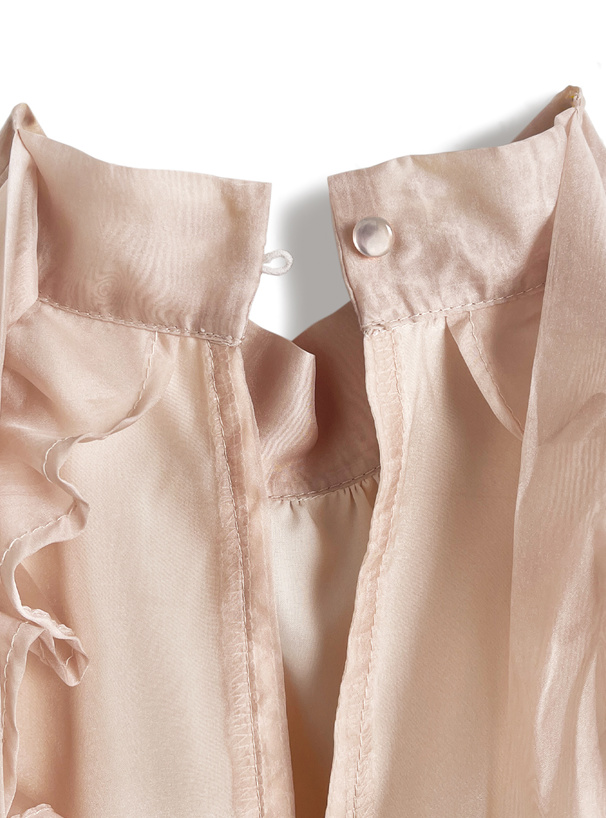 シアーショルダーオープンアメスリロングワンピース