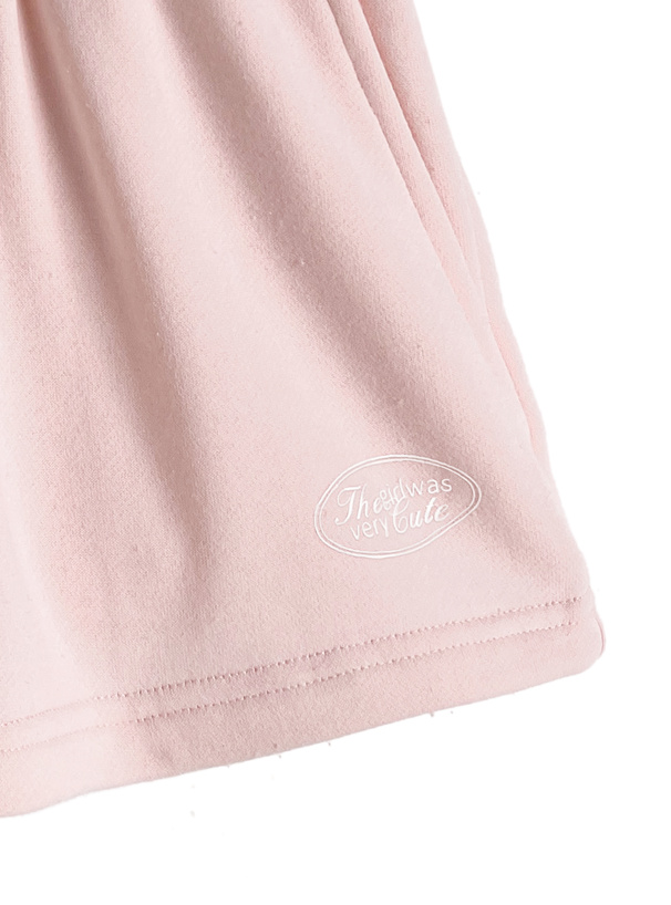 ロゴプリントスウェットショートパンツ