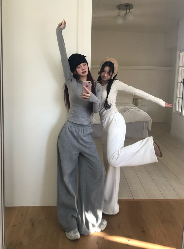 スウェットワイドパンツ