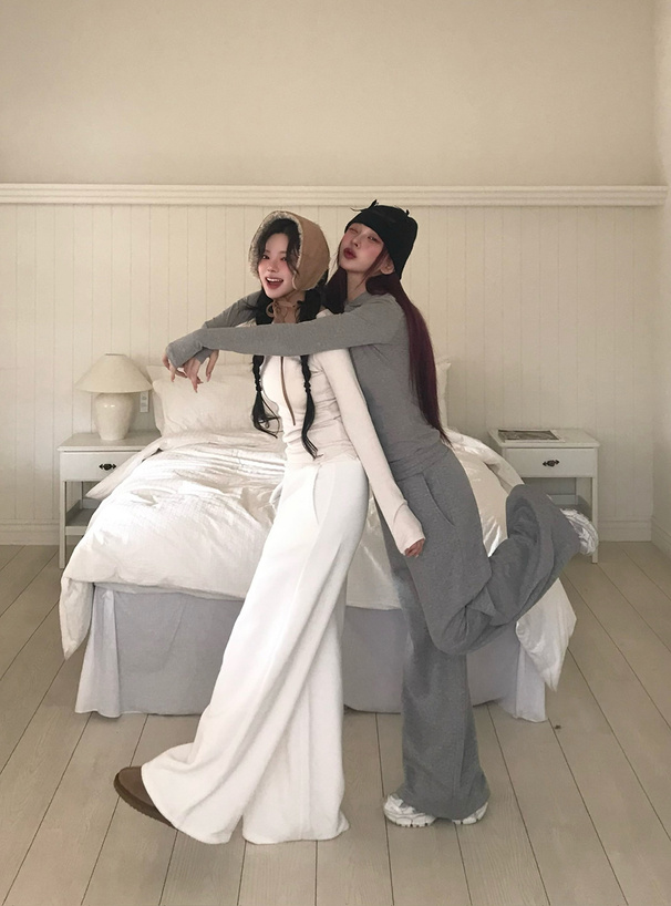 スウェットワイドパンツ