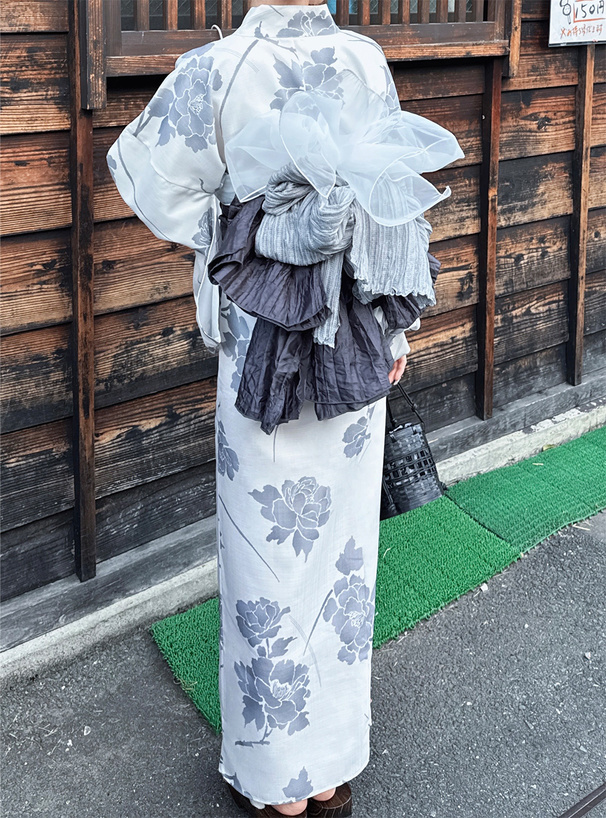牡丹柄浴衣セット