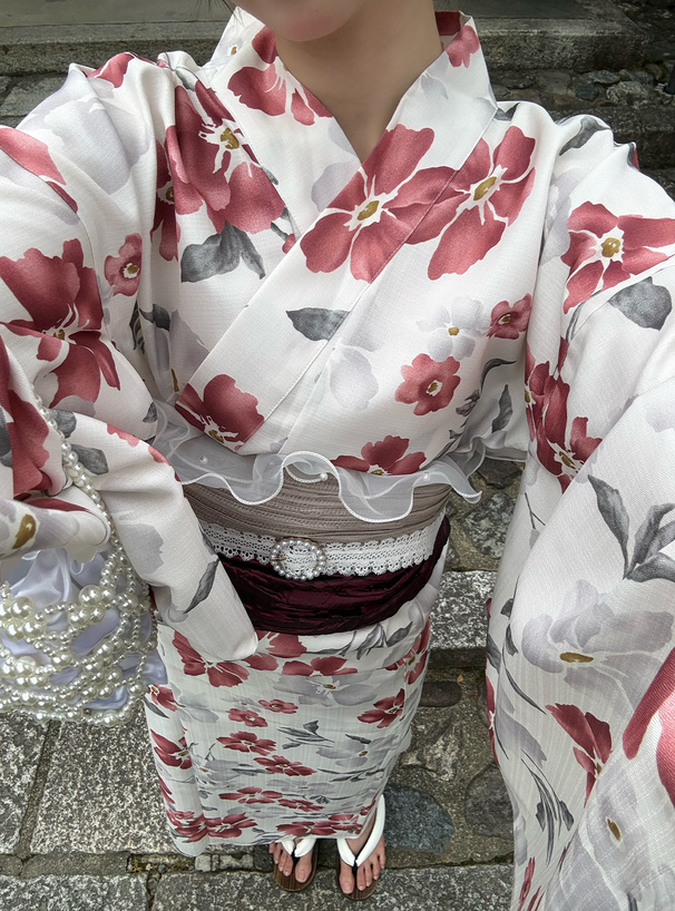 花柄浴衣セット