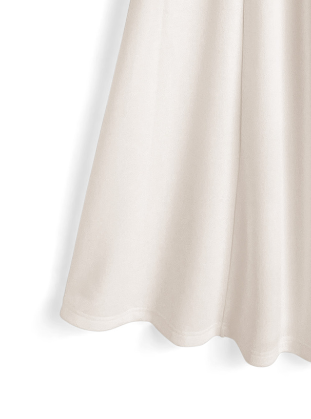 ロゴ刺繍ポロワンピース