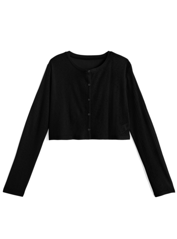 森香澄 接触冷感リブカーディガン