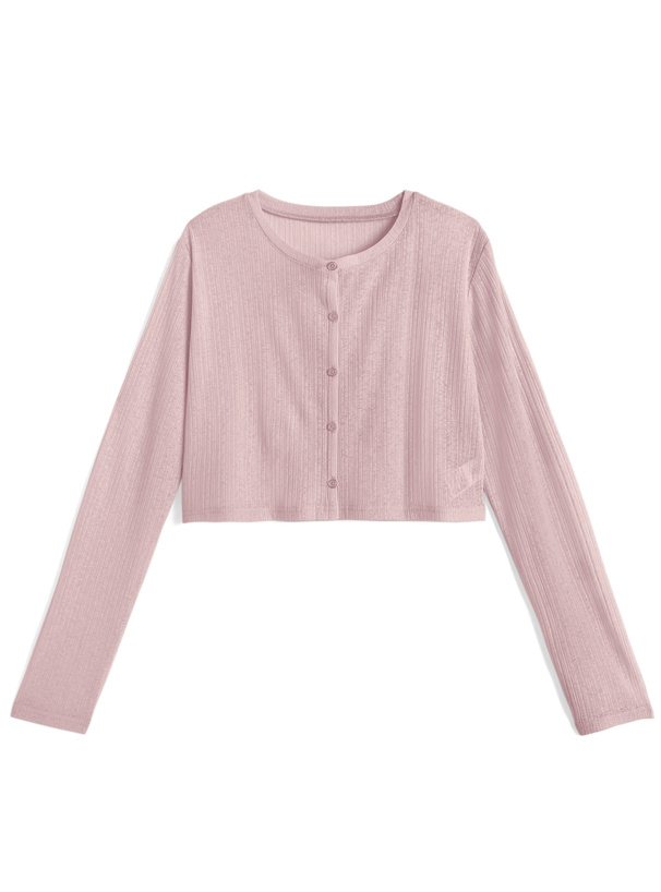 森香澄 接触冷感リブカーディガン