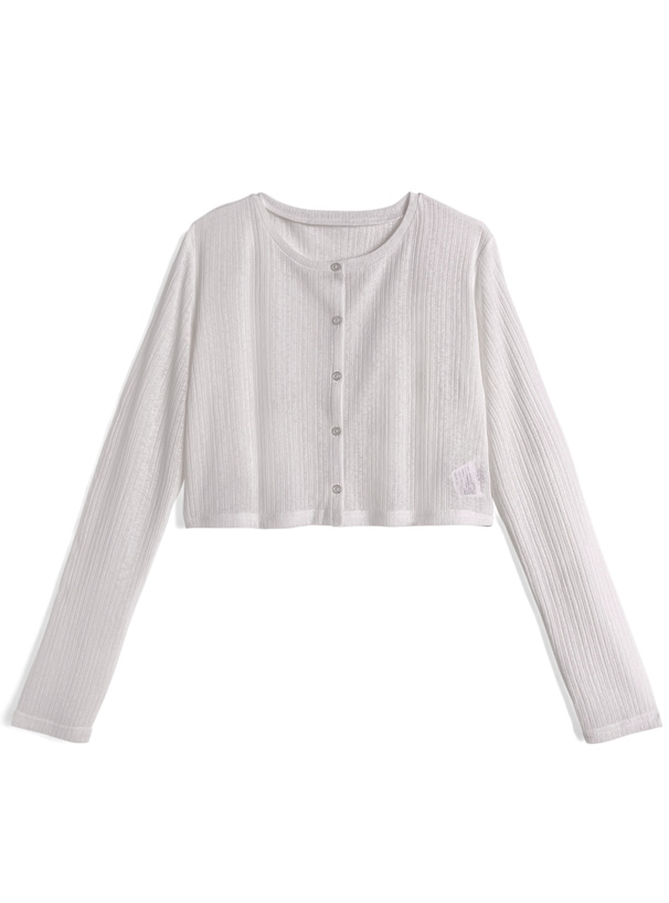 森香澄 接触冷感リブカーディガン