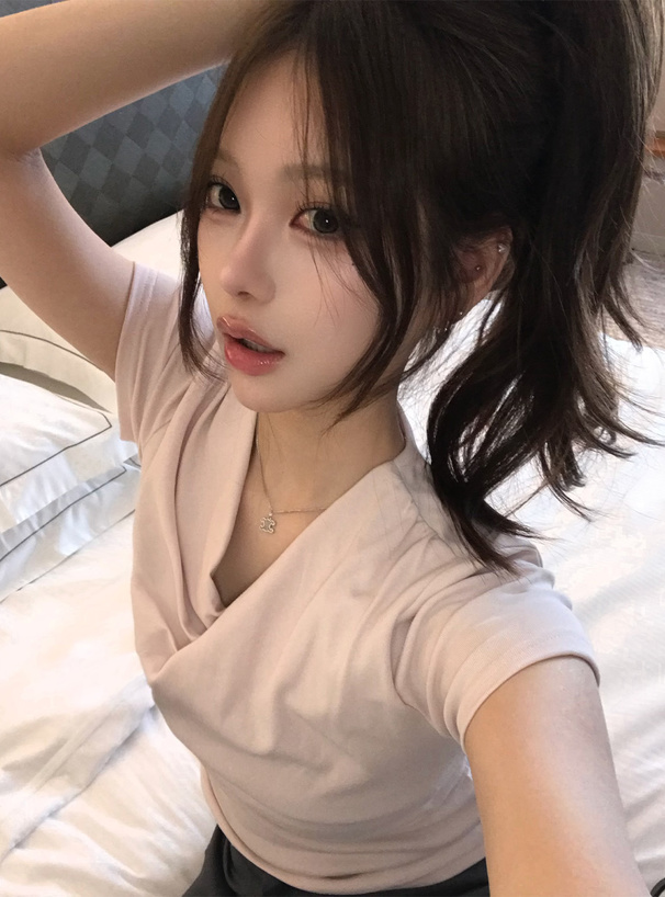 ドレープカシュクールトップス