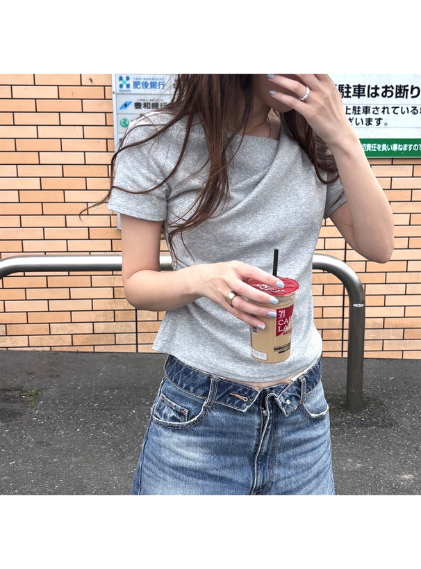 ドレープカシュクールトップス