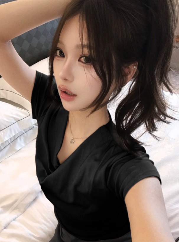 ドレープカシュクールトップス