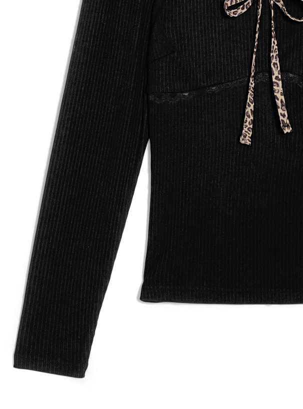 正規品ドルガバ リバーシブル レオパード総レーストップス　Y2K DOLCE&GABBANA - 正規品ドルガバ リバーシブル レオパード総レース