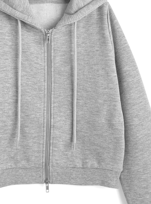 ショート丈パーカー×フレアパンツスウェットセットアップ[ru1532