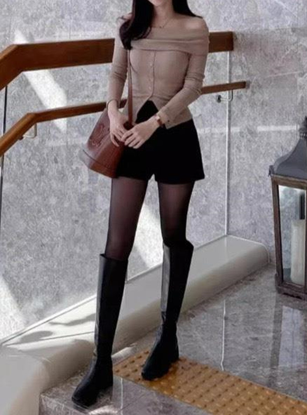 ハイウエストショートパンツ