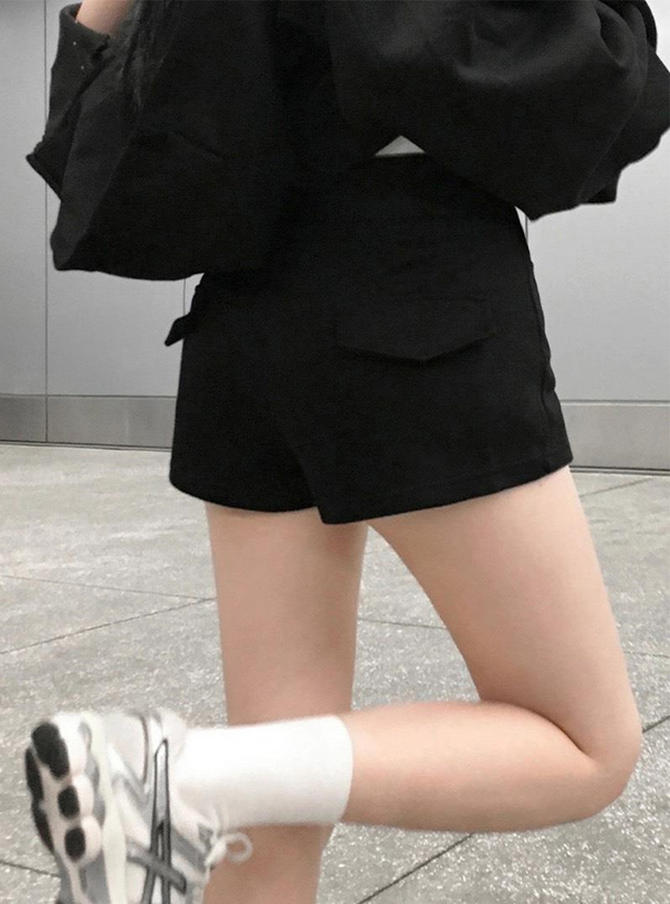 ウエストリブスウェットショートパンツ