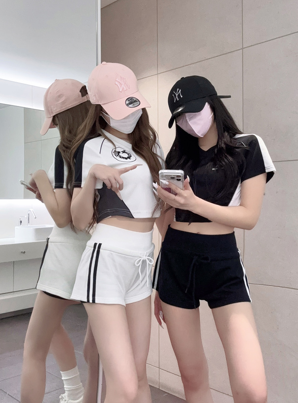 サイドラインスウェットショートパンツ