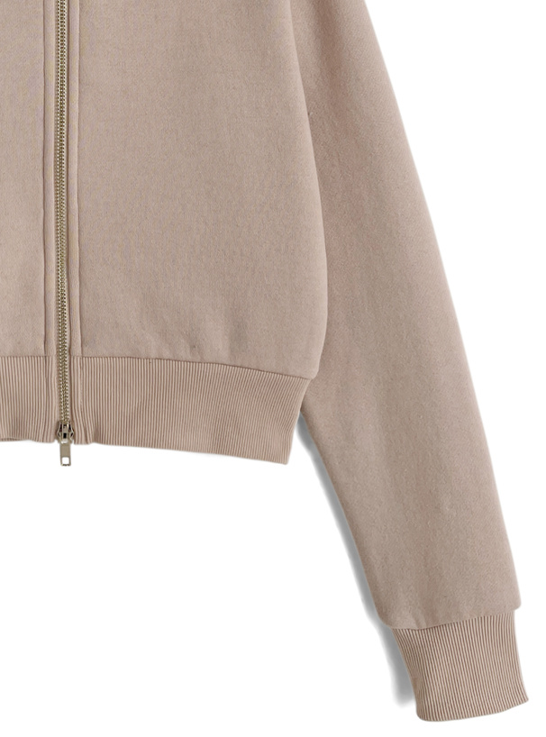 ファーフードパーカー×フレアパンツスウェットセットアップ