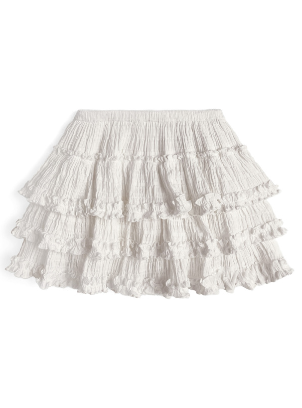 フリルティアードスカートパンツ