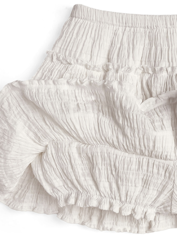 フリルティアードスカートパンツ