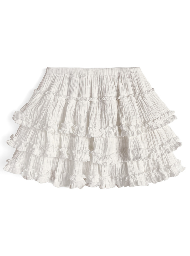 フリルティアードスカートパンツ