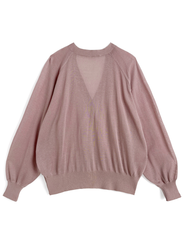 シアーニットカーディガン