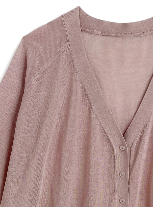 シアーニットカーディガン