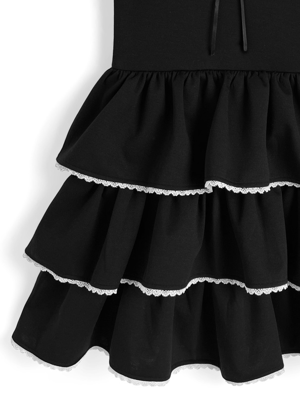 レースティアードミニワンピース