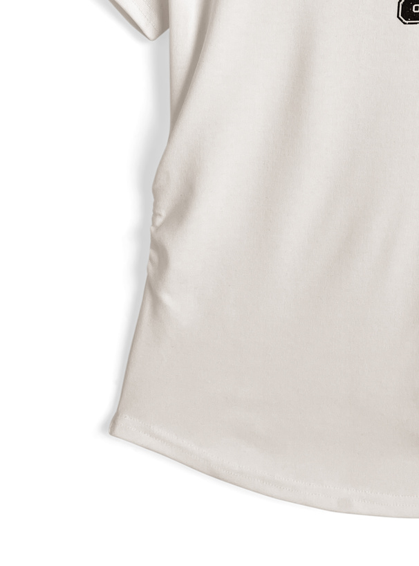 配色ラインワンショルダートップス