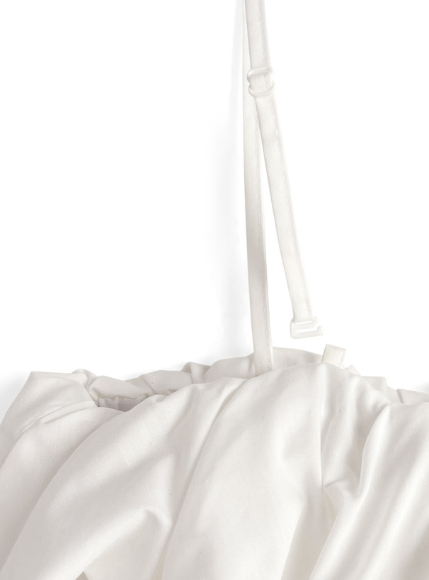 バルーンオフショルダーロングワンピース