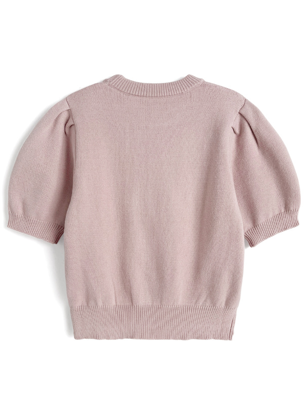 シャギーリボンニットトップス