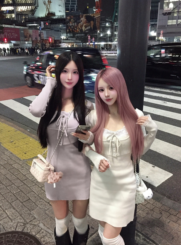 レースカーディガン×キャミソールミニワンピースアンサンブル