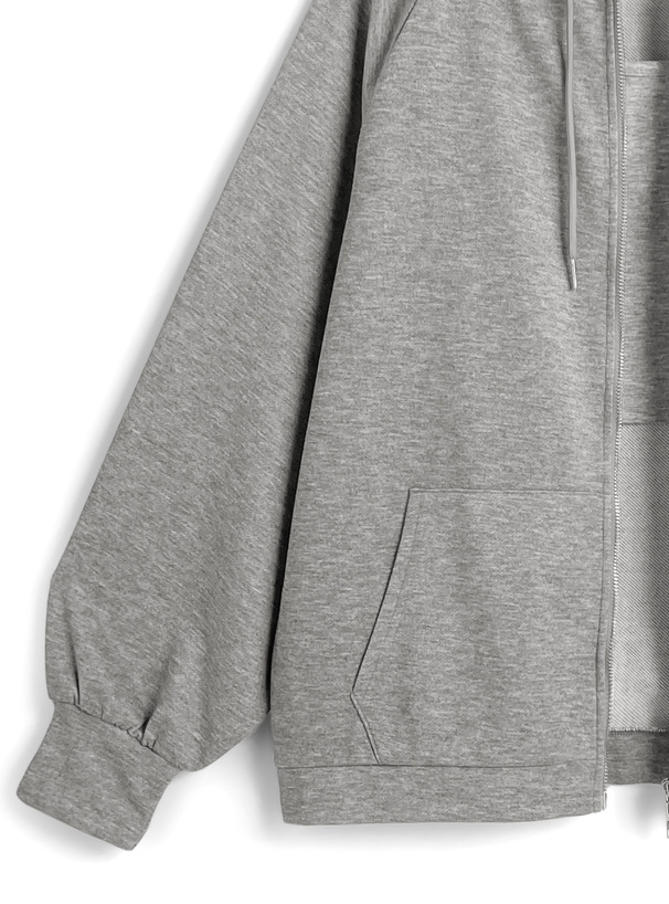 キャミソール×ダブルジップパーカー×ショートパンツスウェットセットアップ