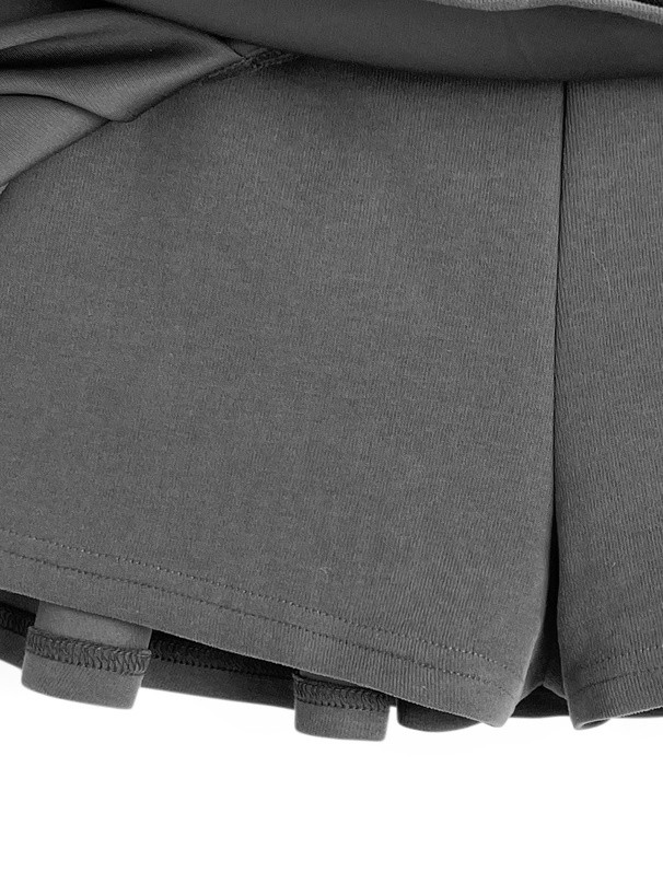 インパン付きプリーツミニスカート