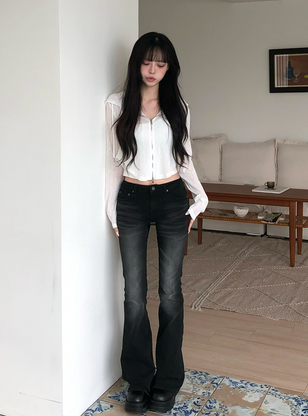 接触冷感ラウンドヘムシアーパーカー