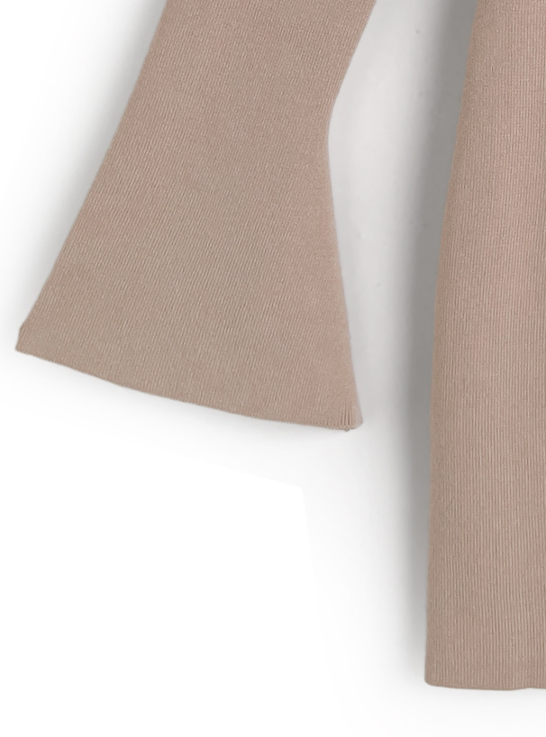 レイヤード風リボンニットミニワンピース