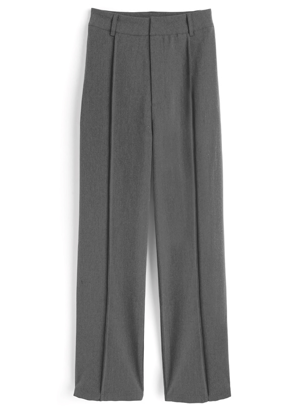 センターピンタックワイドパンツ