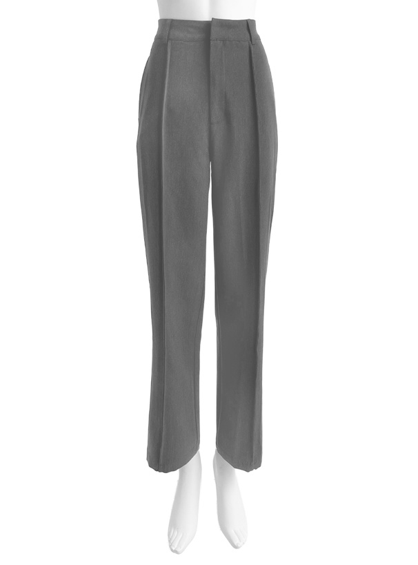 センターピンタックワイドパンツ