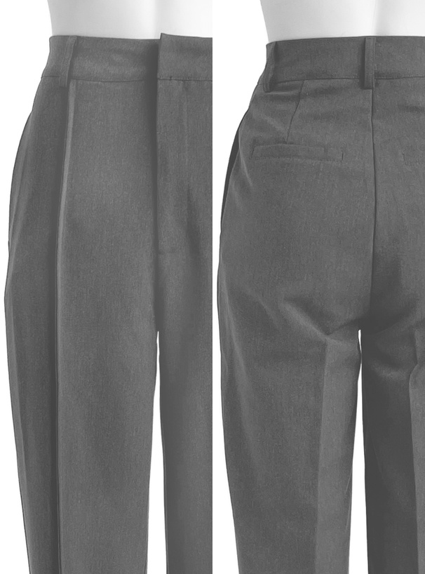 センターピンタックワイドパンツ