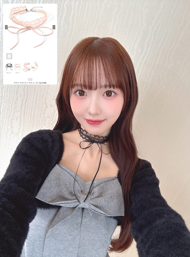 サテンリボンレースチョーカー