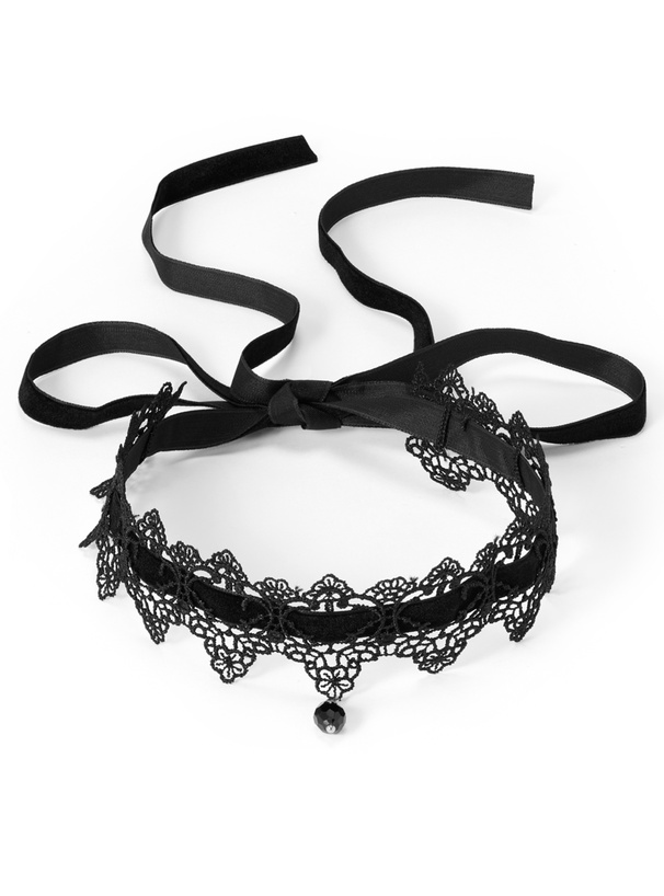 ベロアリボンレースチョーカー[ru1650]