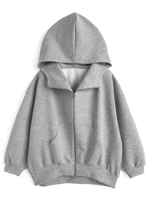 オーバーサイズダブルジップパーカー