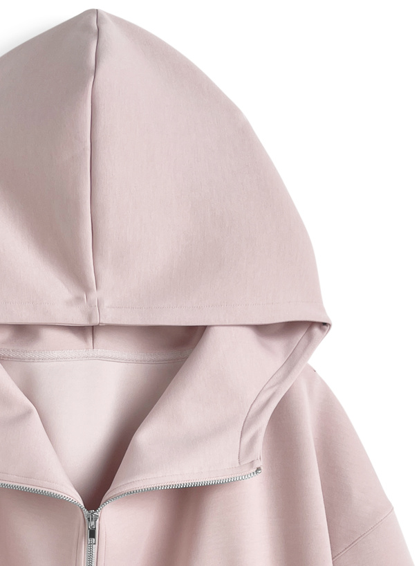 オーバーサイズダブルジップパーカー