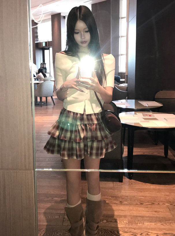 2Wayビッグカラーニットトップス